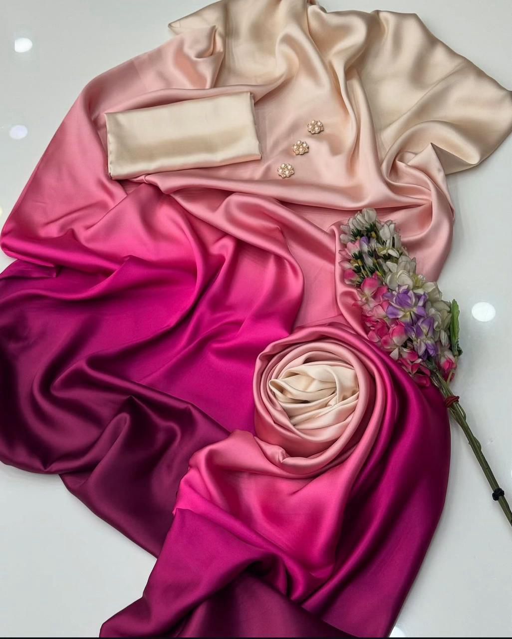 Lulusar Digital Printed 3-Piece Silk Suit ( Design 58)