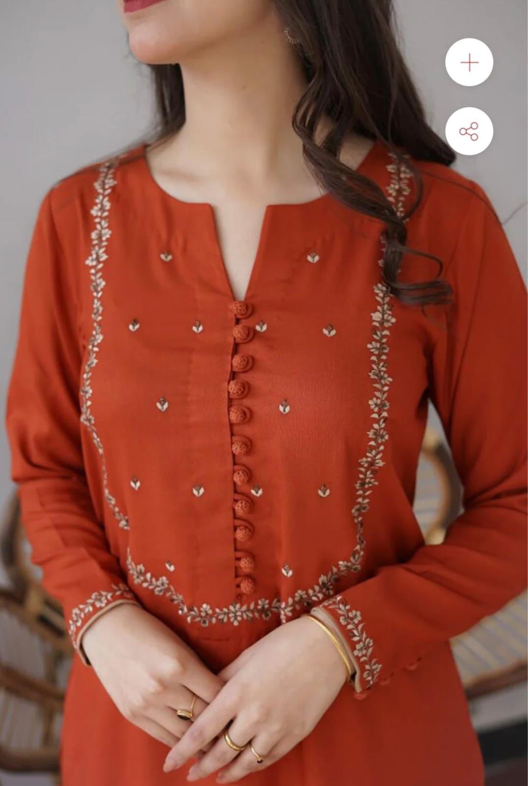 URGE Dhanak 3PC Embroidered Suit ( Article 6)