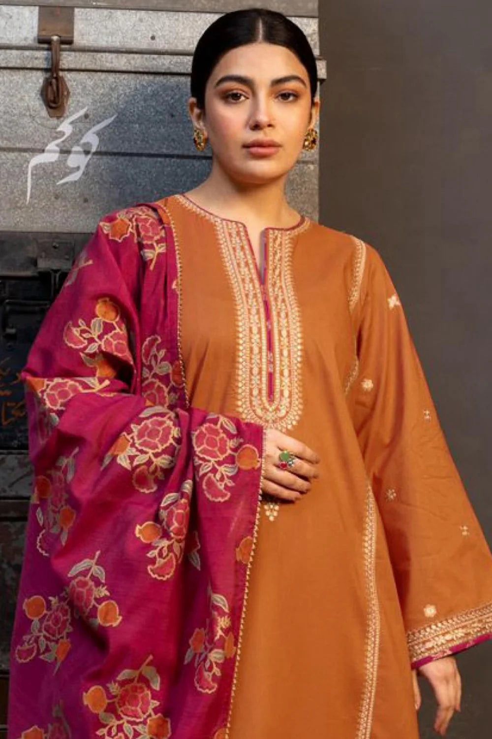 URGE Dhanak 3PC Embroidered Suit ( Article 23)